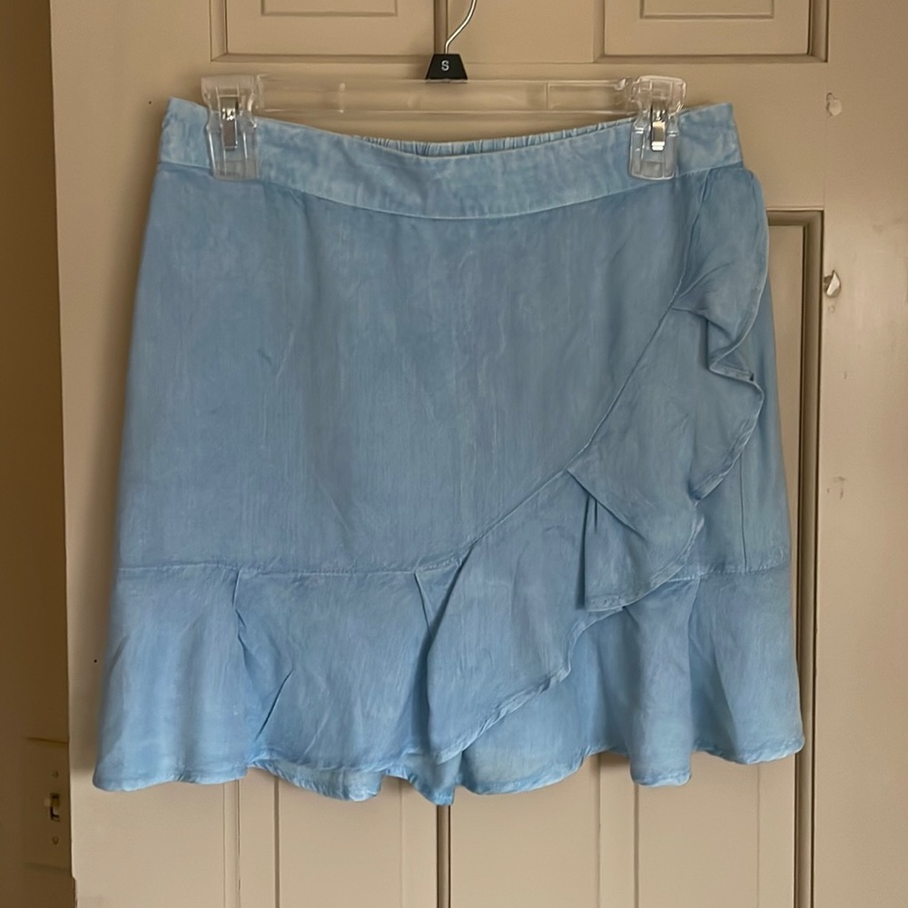 Blue Flowy Skirt